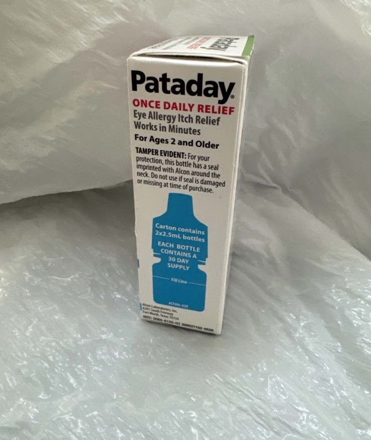 TWIN PACK Alcon Pataday Once Daily Relief Eye Allergy Itch Relief - 2.5ml (each)