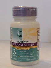 Neuriva Relax & Sleep Shoden Ashwagandha L Theanine Stress Anxiety 30 Ct 11/2026