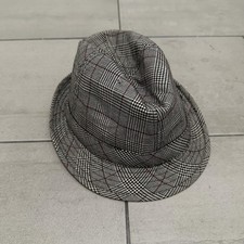 The Penguin black & white houndstooth wool fe...