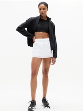 NWT Athleta Fast Route Mid Rise 13" Run Skort Size XS In Bright White