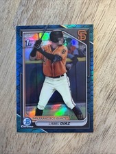 Lisbel Diaz 2024 Bowman Chrome Prospects #BCP-194 Blue Reptilian Refractor Giant