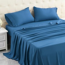Queen Bed Sheets Set, Soft Breathable Bedding Set, Sheets Set with 16" Deep P...