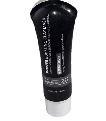 Global Beauty Power Bubbling Clay Mask-Kaolin/Bentonite Clay-Purify/Smooth 2.5oz