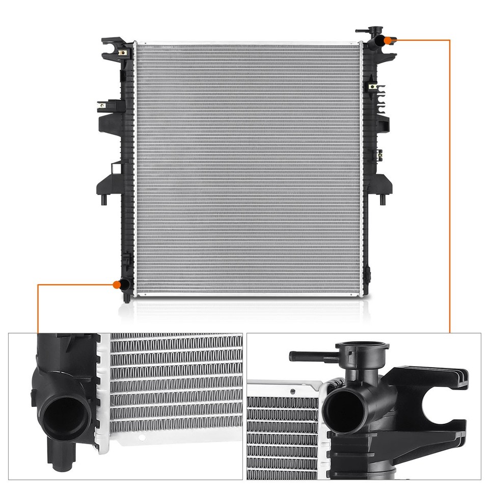 For 17-19 Nissan Titan XD 5.6L Factory Style Aluminum Cooling Radiator ...