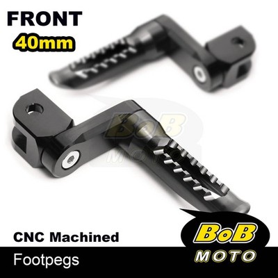 BOB 40mm Lower Rider Footpegs BLACK For Suzuki GSX-R250 (GSX250R) 17 18 19