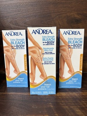 3Andrea Gentle Creme Bleach for the Body Remove Unsightly Hair 1 Kit Application