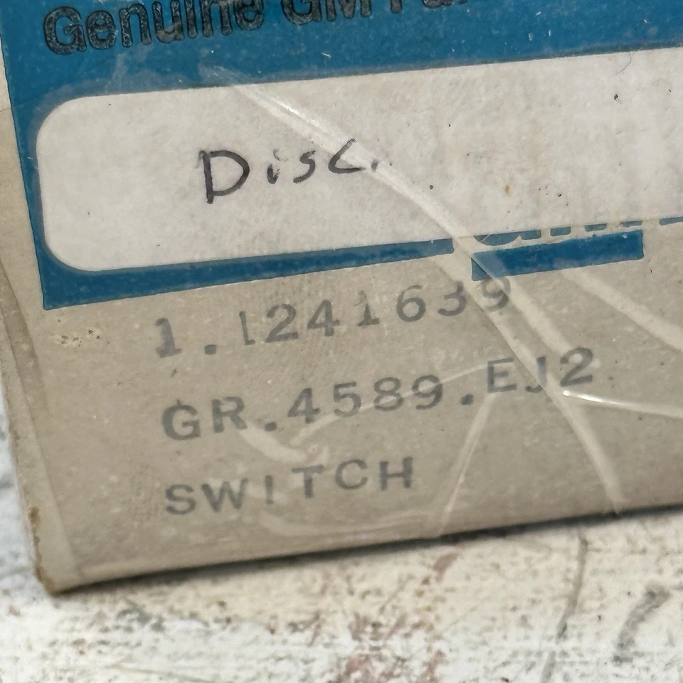 Nuevo interruptor de alarma de freno de estacionamiento Chevy Buick Olds Caddy Pontiac 1971-80 GM 1241639 Foto 3 de 4