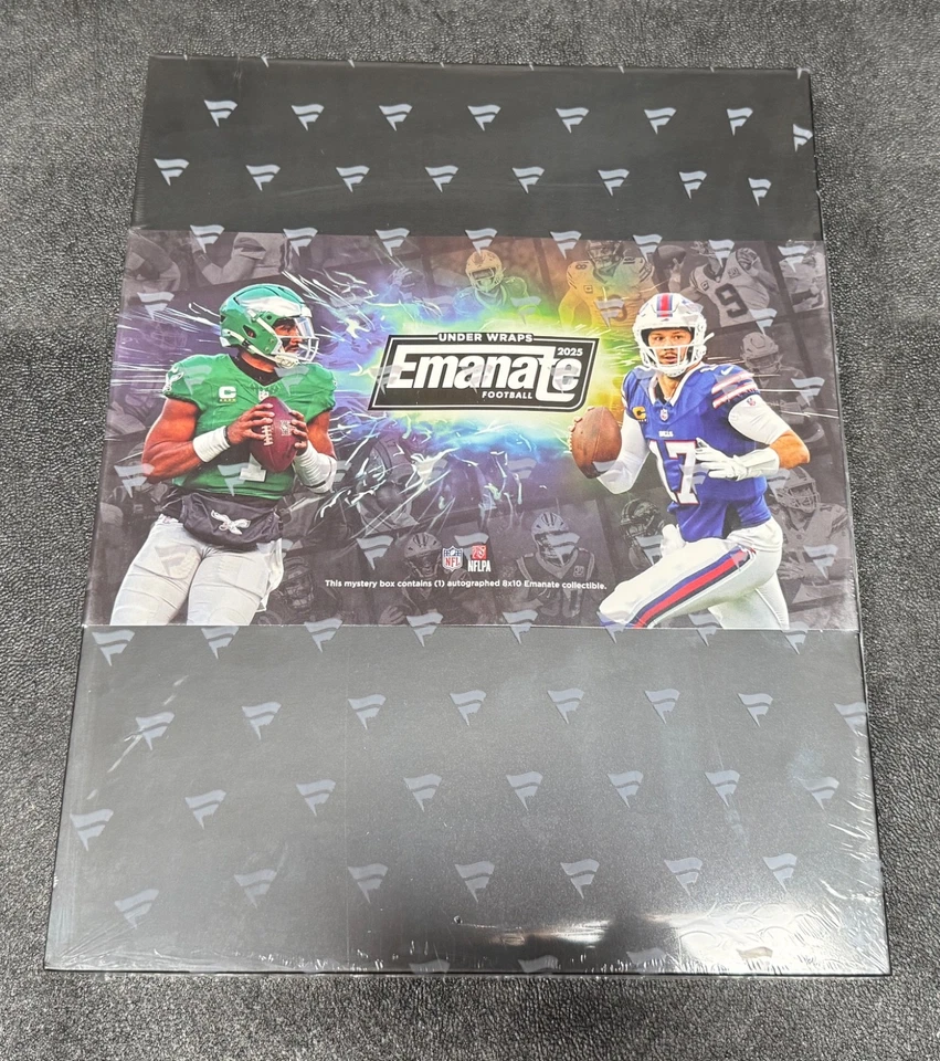 2025 Fanatics Authentic NFL Football Emanate HOBBY BOX signed 1 8x10 Mystery Box