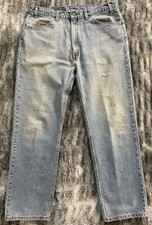 Vintage 1997 Levi  s 505 Jeans Mens 38x30 Orange Tab Straight Leg Blue