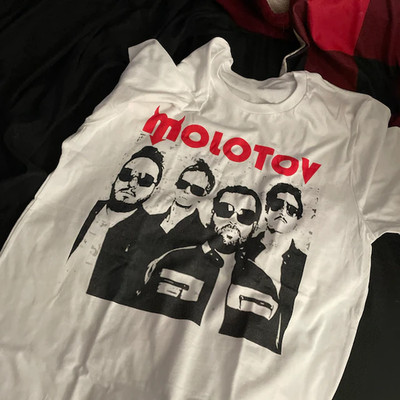 NEW MOLOTOV Band Gift For Fans Heavy Cotton White T Shirt All Size AG940