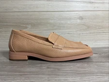 Vionic Sellah Loafers Comfort Shoes Sz 6 Tan Leather Slip On Arch Support
