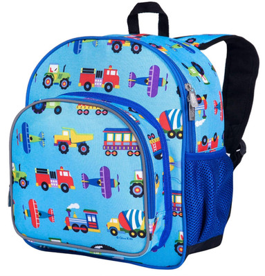 Wildkin 12-inch Kids Backpack   Trains, Planes, and Trucks - NEW