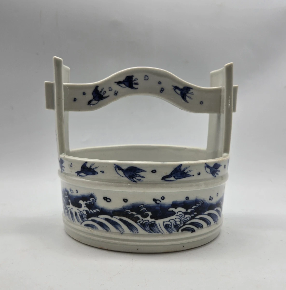 陶瓷蓝色1850-1899 年日本花瓶| eBay