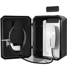 Wall-Mounted 1.2mm Cold Rolled Steel Electric Vehicle Charging black 