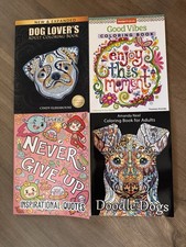 Lot Of 4 Various Teen And Adult Coloring Books