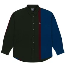 Stussy X Denim Tears Big Stripe Button Down Shirt XL Brand New