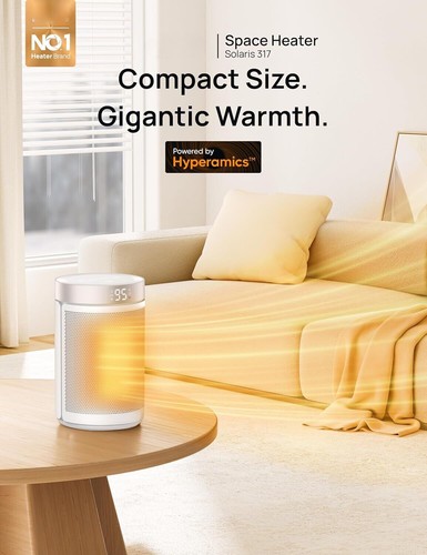 Space Heater, Portable Electric Heaters for Indoor Use with Thermostat - Picture 2 of 7