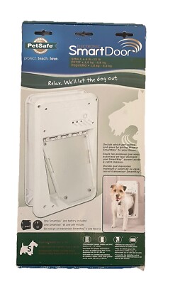 Frame Only! No Key or Lock! PetSafe Dog Cat Electronic SmartDoor Small White NOB