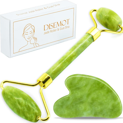 Jade Roller & Gua Sha Set for Natural Anti-Aging and Skin Rejuvenation