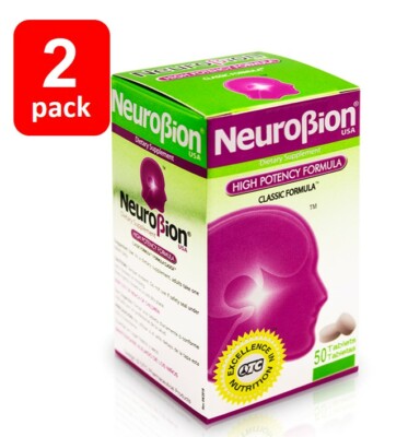 2 PACK - NEUROBION - HIGH POTENCY - VITAMINS B1 B2 B6 B12 - 50 TABS