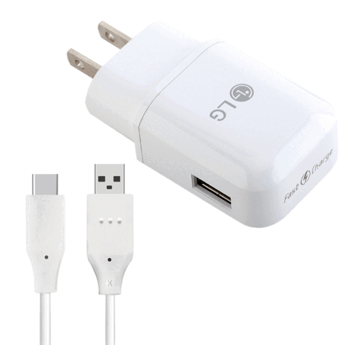Original LG Rapid Fast Wall Charger +Type C Cable For LG G5 G6 G7 G8 V30 V40 V50 - Picture 9 of 12