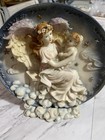 Vintage Collector Plate 3D Guardian Angel Diameter 9” With Base!
