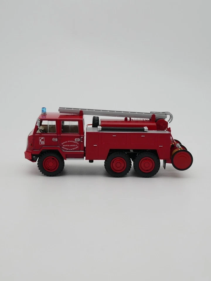 Camión de bomberos Ixo 1:43 Berliet FF 6X6 modelo de coche fundido a presión vehículo de juguete de metal Foto 2 de 4