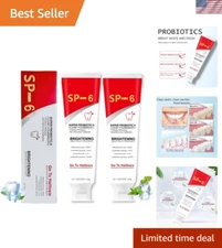 2Pcs Super Probiotic SP-6 Toothpaste, Probiotics Bright White Toothpaste, Sp 6
