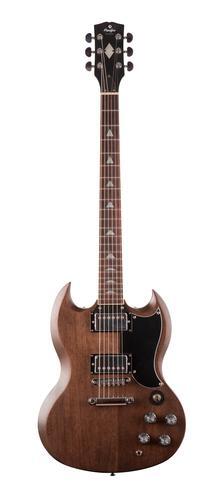 Prodipe JMFGS300  Chitarra elettrica, stile SG JMFGS300BRNC Colore: Brown Satin