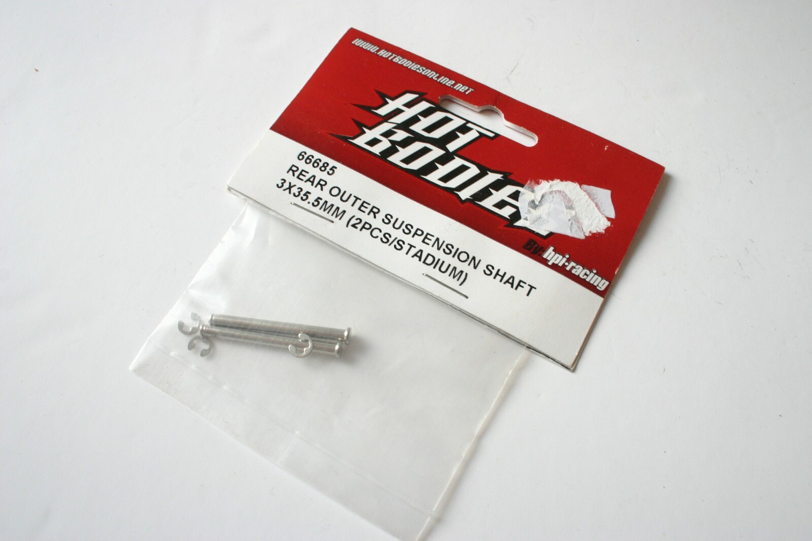 Hot Bodies Lightning Stadium 10 Rear Outer Suspension Shaft - HB 66685