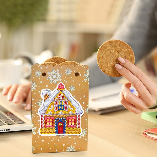Sacs cadeaux de noël pour peinture diamant, 8 pièces, pour biscuits, bonbons, ca - Photo 6/10