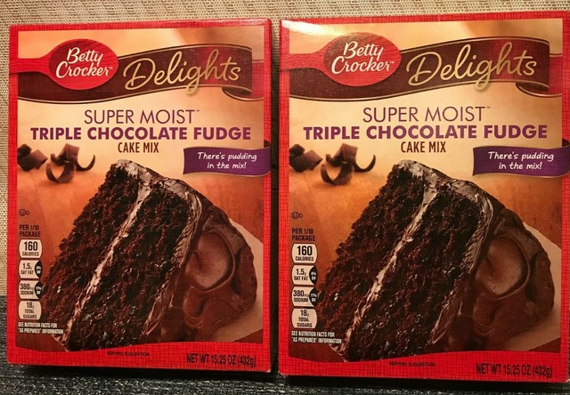 BETTY CROCKER SUPER MOIST TRIPLE CHOCOLATE FUDGE Cake Mix Lot Of 7 EBay BETTY CROCKER SUPER MOIST TRIPLE CHOCOLATE FUDGE Cake Mix Lot Of 7 EBay