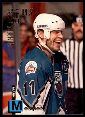 1994-95 Stadium Club Members Only Mark Messier New York Rangers #27 | eBay