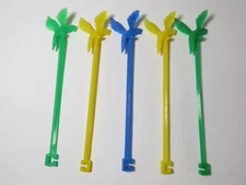 5 Vintage Swizzle Cocktail Sticks Corby's Blended Whiskey Peoria IL Lot C2367