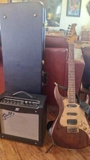 Axl Electric Guitar, Fender Amp, Stand, &amp; Case