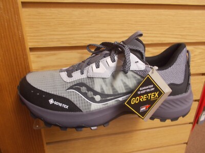 Saucony Men's Aura TR Sneaker, Concrete/Black, 11 Wide