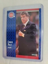 1991-92 Fleer Basketball Chuck Daly #58 Detroit Pistons Coach Basketball Card