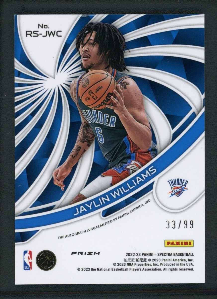 2022-23 Panini Spectra - Radiant Signatures Jaylin Williams
