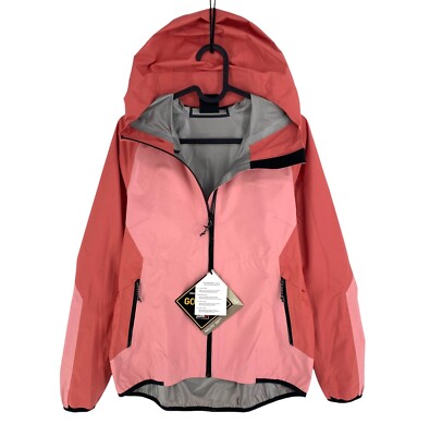 Peak Performance Women Pink Pac GORE-TEX Hooded Jacket Coat Size L