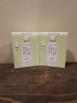 Lot of 2 Bausch + Lomb Biotrue Multi-Purpose Solution 4 x 10 oz  Exp.02-01-25