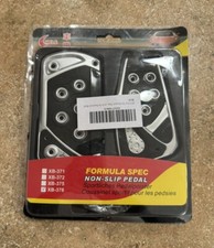 Non Slip Pedals For Automatic Transmission Black Silver Hele New E8