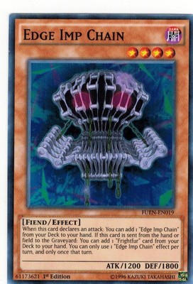 yugioh edge imp cards Yu-Gi-Oh!! - Chain (MP16-EN012) - Mega Pack 2016 - 1st Edition You can send 1 Fluffal monster from your hand to the Graveyard Yugioh Edge Imp Chain RA04-EN014