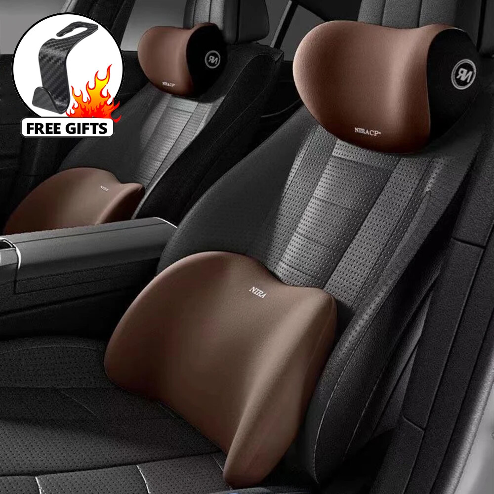 Car Headrest Lumbar Support Lumbar Cushion Backrest Lumbar Car Neck Pillow
