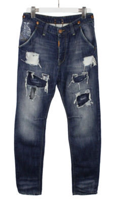 Adrian Hammond Denver Casted Suspender Jeans Herren W32 Distressed Zerschlissene