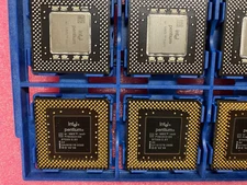 Vintage Intel Pentium 166mhz MMX 66mhz FSB 2.8v Socket 7 FV80503166 SY059 SL27H