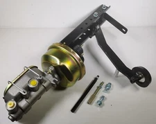 Street Rod Truck Dash Mount Power Brake Pedal Kit with 7" Booster & Master