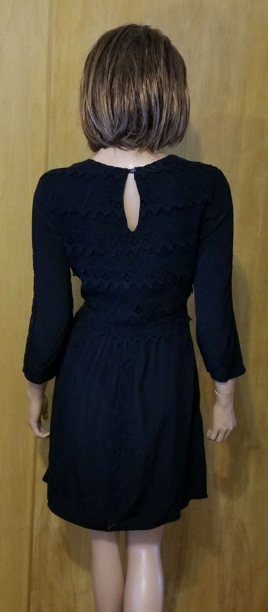 WOMEN'S DOLCE VITA SIMPLE LACE BLACK DRESS ~ Small | eBay