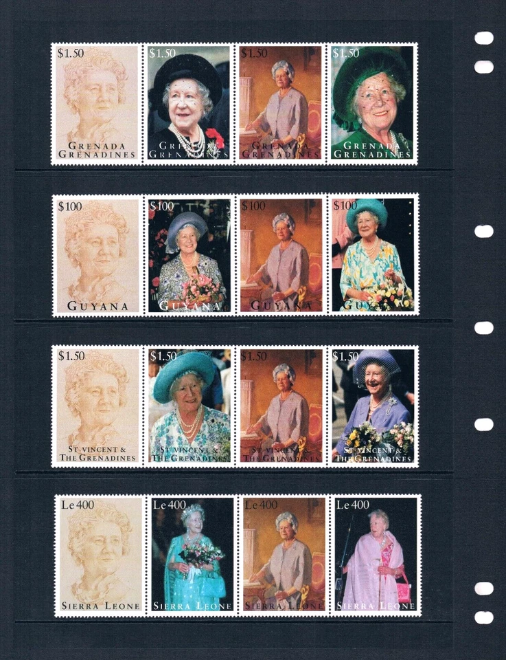 $61.75 Scott Value - 1995 13 COMMONWEALTH Queen Mother 95th Omnibus MNH NH UMM - image 2 of 3
