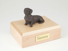 Bronze Dachshund Pet Funeral Cremation Urn Avail in 3 Different Colors  4 Sizes