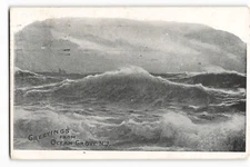 Postcard Greetings From Ocean Grove, N.J. Unposted Vintage VPC01.
